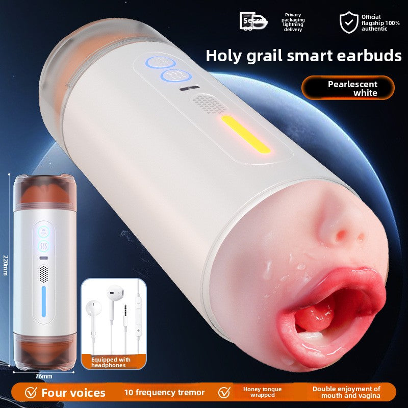 Holy Grail Dual-Head Vibrating Voice Masturbator