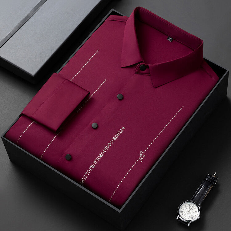 Summer Thin Men's Wrinkle-resistant Short-sleeve Shirt