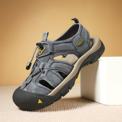 Summer Couple Beach Leather Sole Sandals