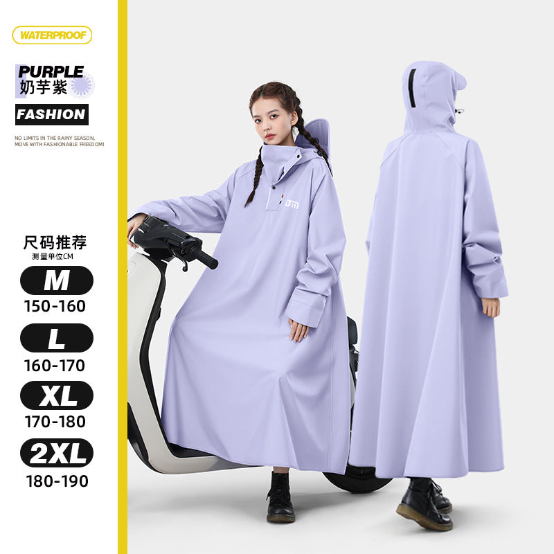 Extended Soft Motorcycle Raincoat