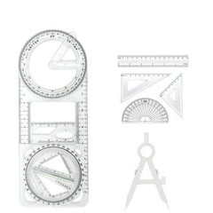 Multifunctional Drawing Ruler Protractor Suitable for Students of All Ages