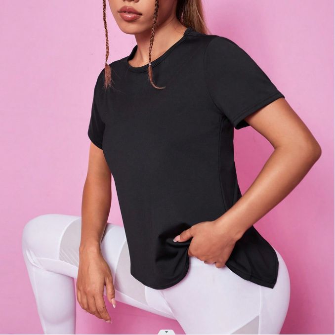 Yoga Wear, Women's Sports T-shirt, Loose, Breathable, Quick-drying Top, Fitness Short-sleeved