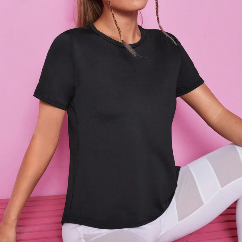 Yoga Wear, Women's Sports T-shirt, Loose, Breathable, Quick-drying Top, Fitness Short-sleeved