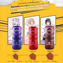 Moon Three-Color Manual Masturbator