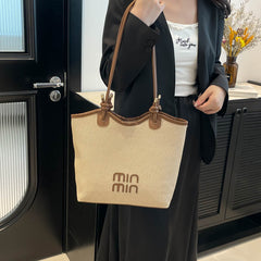 Forest and Cute Style Fashionable Women's Color-blocking Single-shoulder Bag