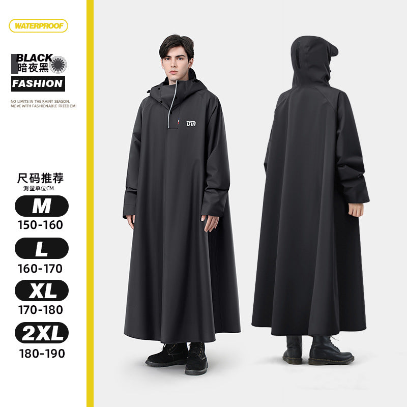 Extended Soft Motorcycle Raincoat