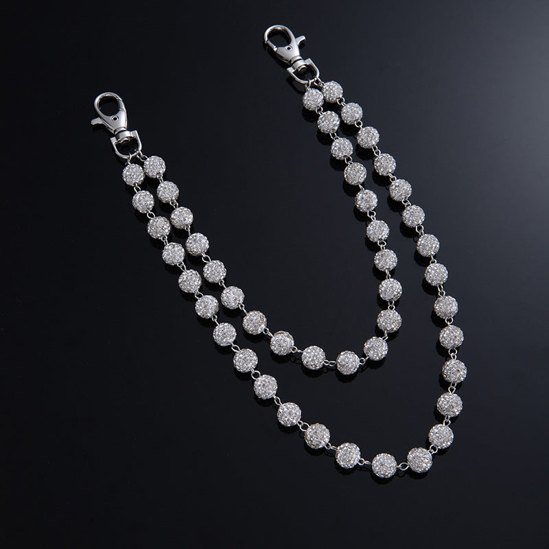 Exquisite Diamond-studded Ball High-end Necklace Bracelet Waist Chain Pendant Accessories