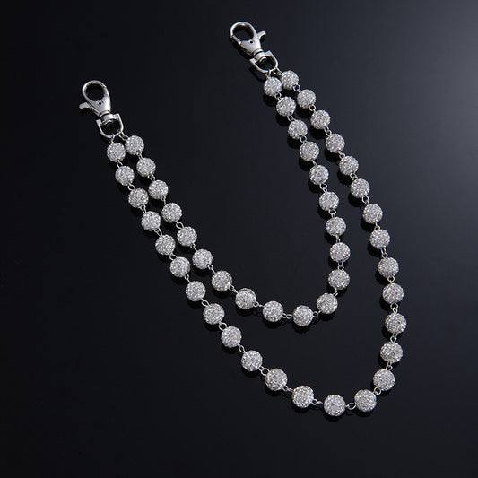 Exquisite Diamond-studded Ball High-end Necklace Bracelet Waist Chain Pendant Accessories
