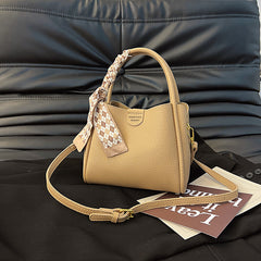 Retro and Simple Handbag, A New High-end Soft Leather Single-shoulder Bucket Bag for Women