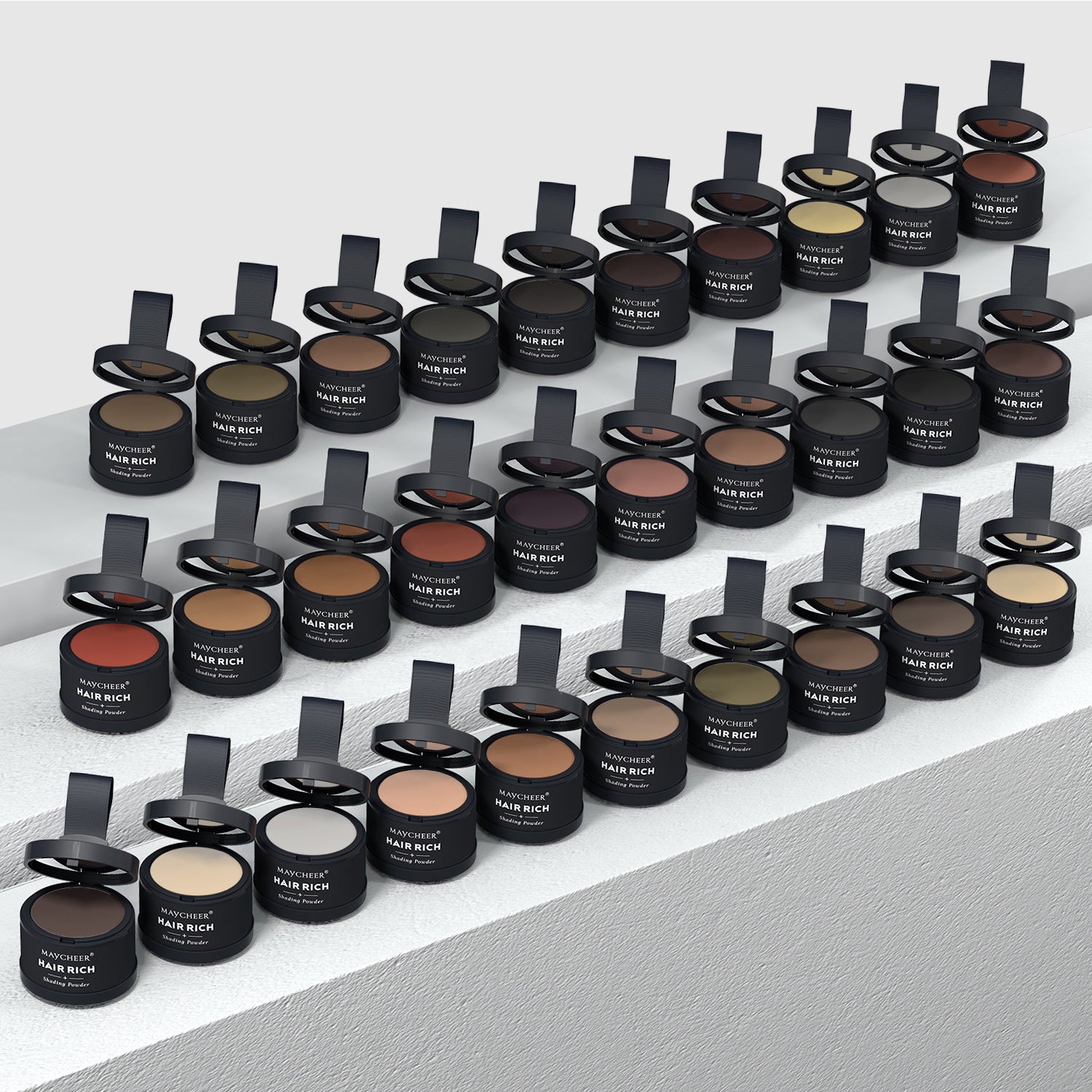 MAYCHEER Contouring & Highlighting Makeup - Forehead Contouring, Sweatproof, Water-resistant, Hairline Powder