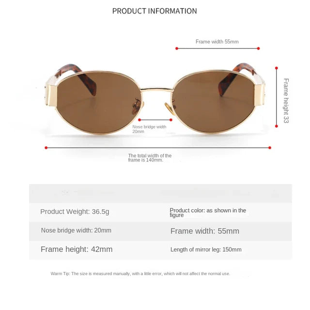 [ Prague ] Retro Metal Sunglasses - projectshades