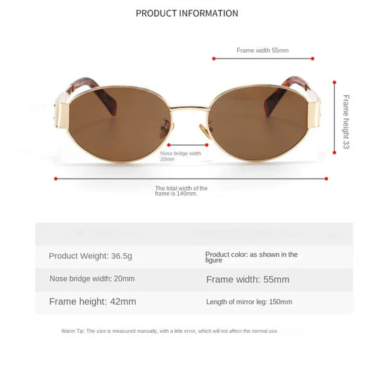 [ Prague ] Retro Metal Sunglasses - projectshades