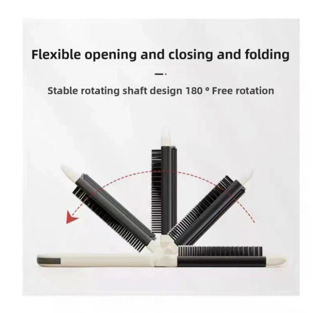 Portable Mini Folding Airbag Comb for Ladies with A Mirror