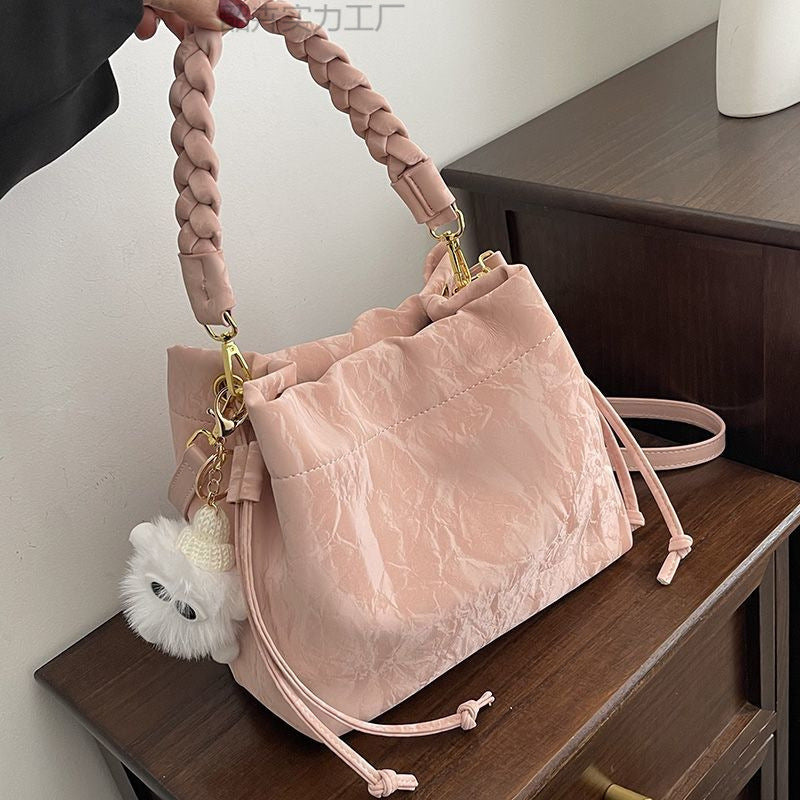 High-end, Stylish, Versatile Crossbody Bag, Fashionable Handbag, Bucket Bag