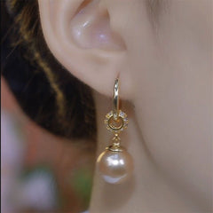 Champagne-colored Pearl Earrings Are High-end, Fashionable and Elegant Earrings
