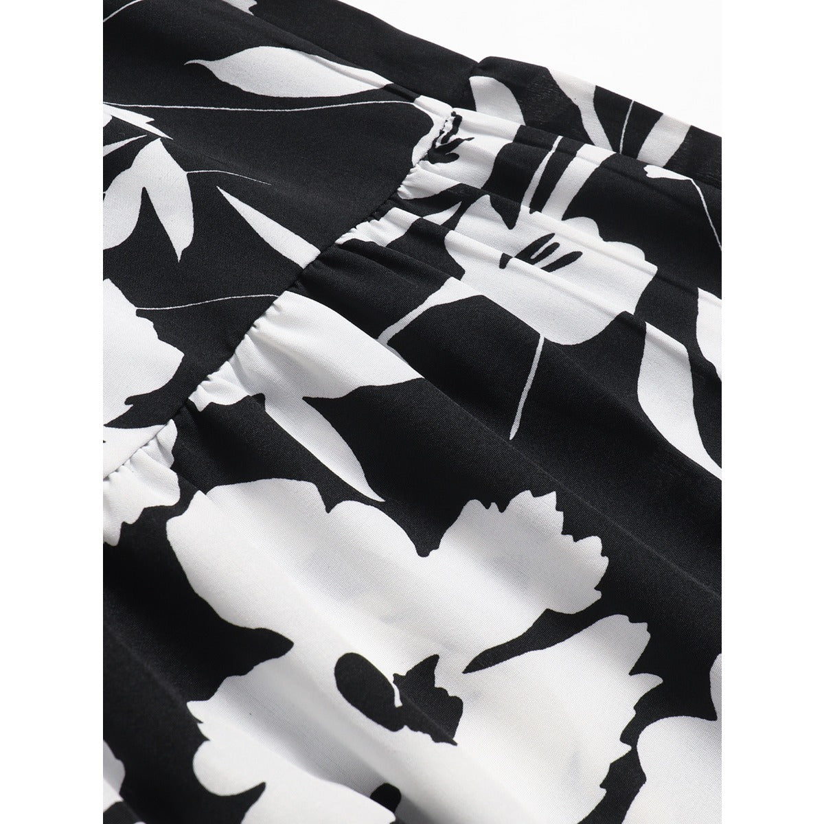 Printed A-line Skirt, Summer High-end Pleated Skirt, Half Skirt for Women