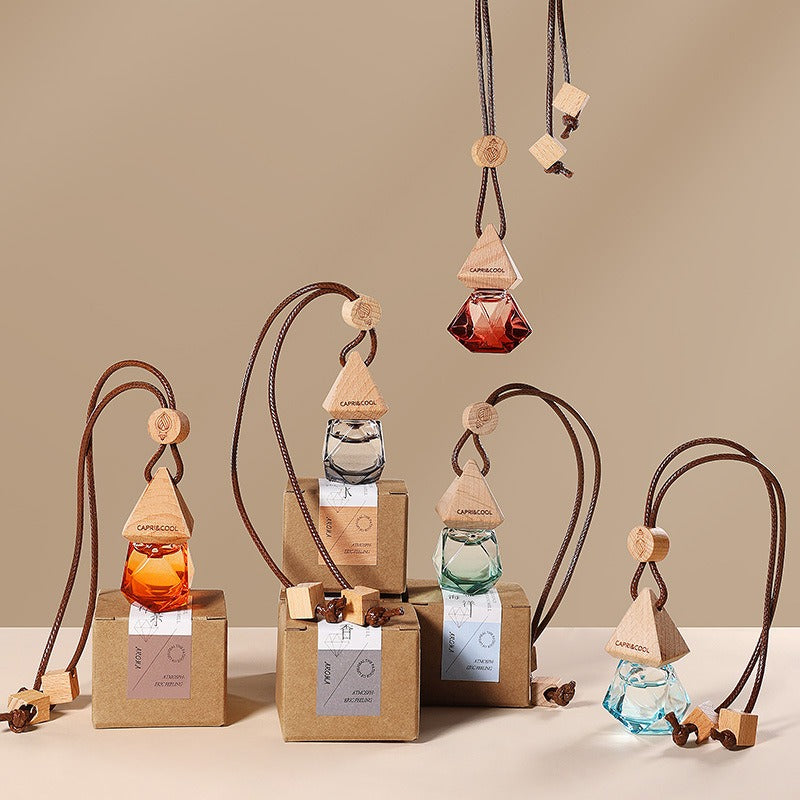 Car Perfume and Aromatherapy Pendant, Essential Oil Fragrance,High-end Long-lasting Pendant for Cars