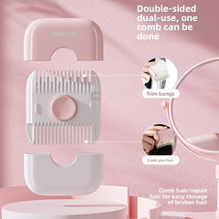 A Multi-functional Comb for Hair Trimming and Shaving, A Portable Two-in-one Household Hair Shaving Comb