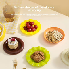 Hamburger Bone-spitting Plate, Dessert Plate, Cute-shaped Tableware Plate, Seasoning Plate Set