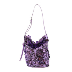 Trendy Sequined Niche Design Bags, Versatile Women's Bags, Chain Crossbody Bags, Single-shoulder Bucket Bags