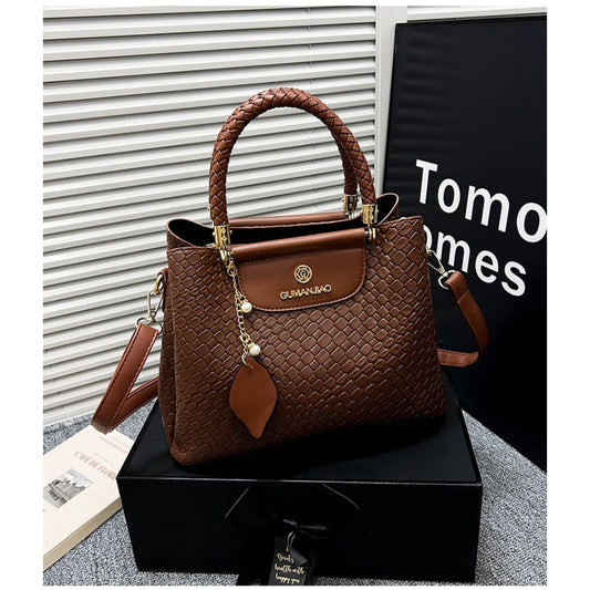 Leaf Chain Matte Leather Bag for Women