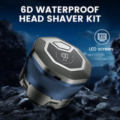 6D Waterproof Head Shaver Set