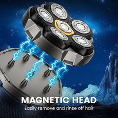 6D Waterproof Head Shaver Set