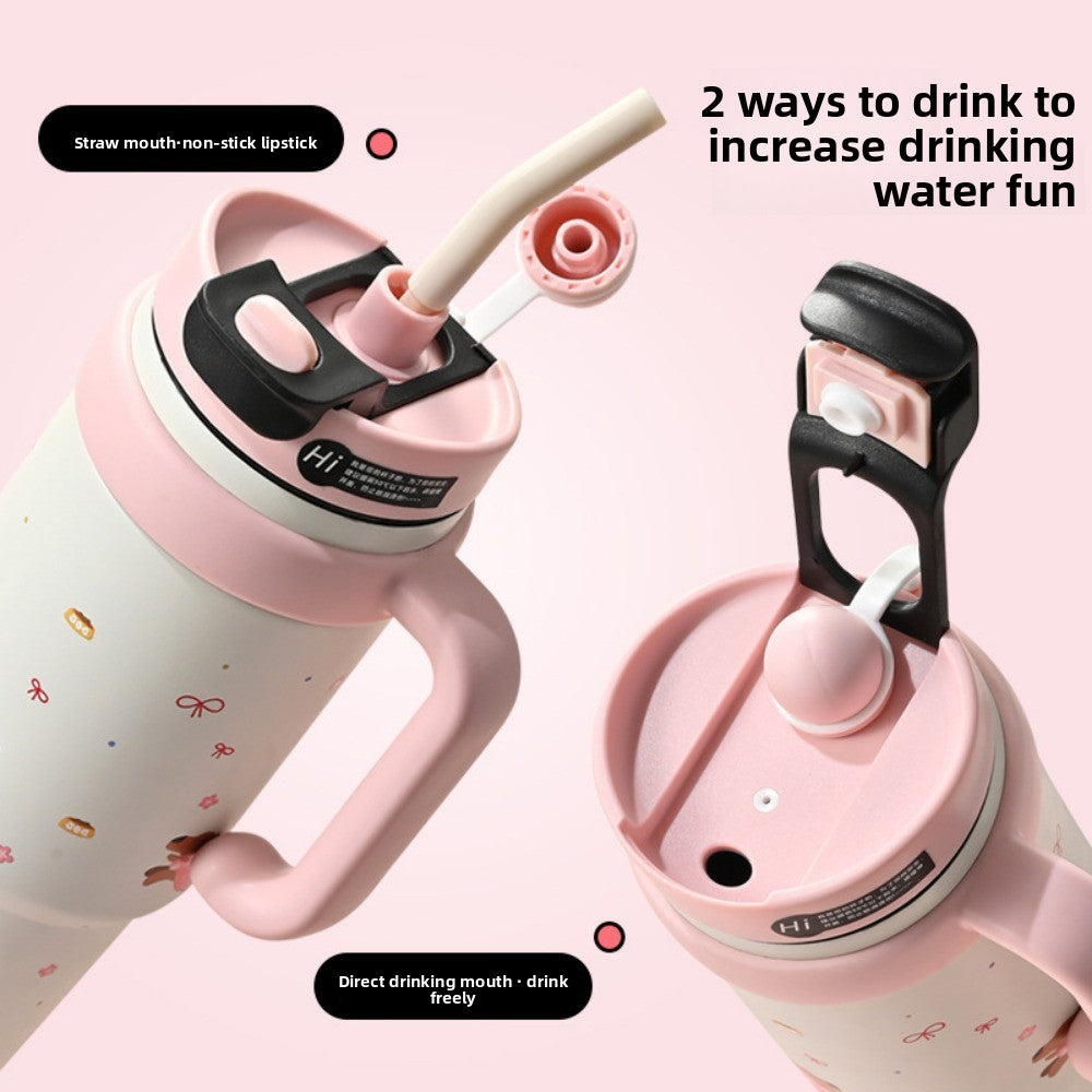 Big MAC Insulated Cup, Stainless Steel Water Cup with Straw