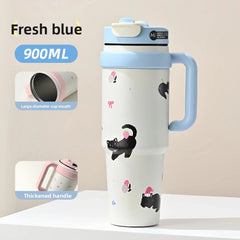 Big MAC Insulated Cup, Stainless Steel Water Cup with Straw
