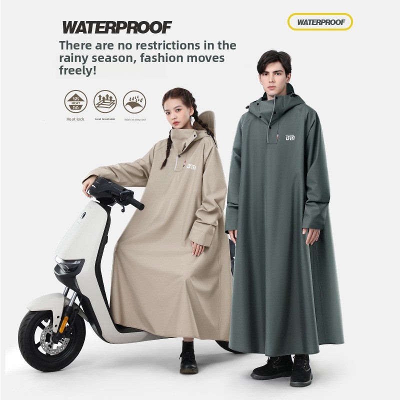 Extended Soft Motorcycle Raincoat