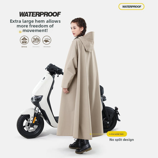 Extended Soft Motorcycle Raincoat