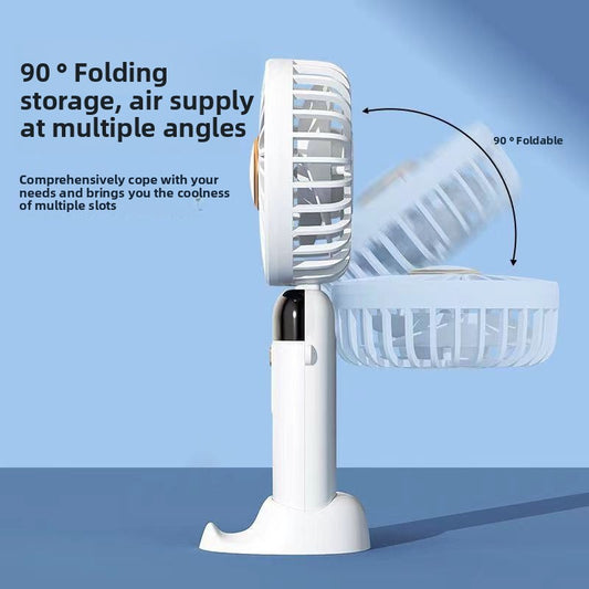 Portable, Silent Mini Desktop Folding Fan with Usb Charging