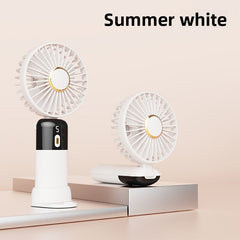 Portable, Silent Mini Desktop Folding Fan with Usb Charging