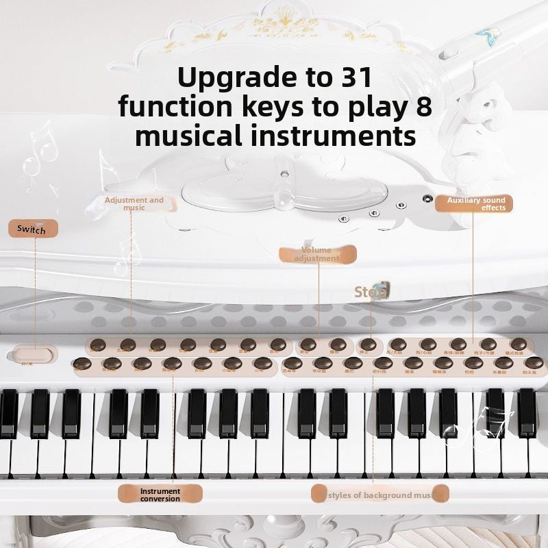Children's Beginner Multi-functional High-end Piano Toy Birthday Gift