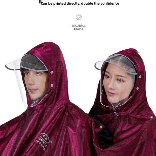 Thick and Durable Dual Motorcycle Raincoat