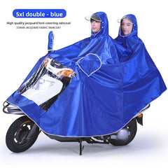 Thick and Durable Dual Motorcycle Raincoat