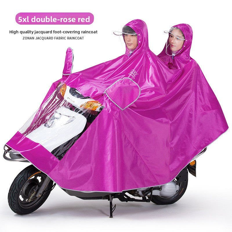 Thick and Durable Dual Motorcycle Raincoat