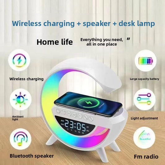 Wireless Bluetooth Speaker Alarm Clock 13 Multifunctional Birthday Gift Atmosphere Light