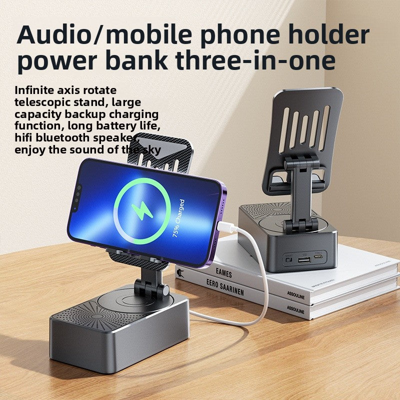Mobile Phone Stand, Bluetooth Speaker, Charging All-in-one Speaker, Multi-functional Intelligent Three-in-one