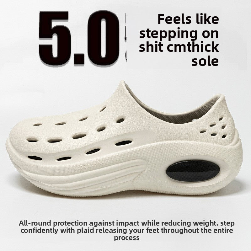 Men's Summer Slip-Resistant Thick-Sole Holes Sandals