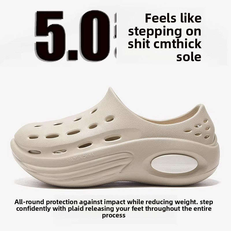 Men's Summer Slip-Resistant Thick-Sole Holes Sandals