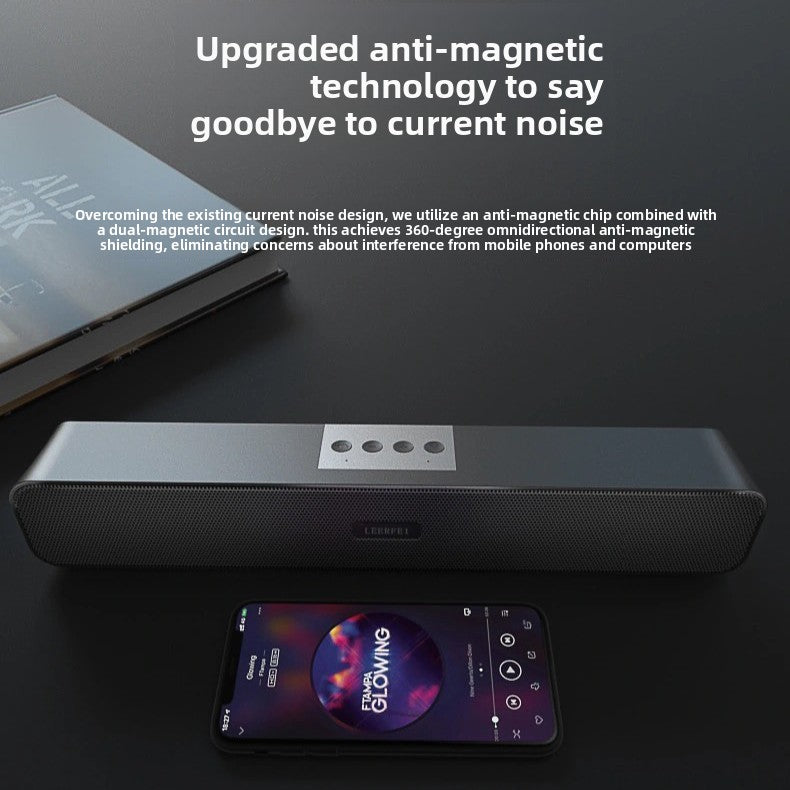 Dual-loudspeaker High-power High-quality Desktop Bluetooth Speaker